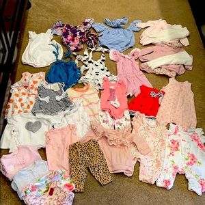 32pc Boutique Designer Baby Girl Lot 0-3 3-6 month